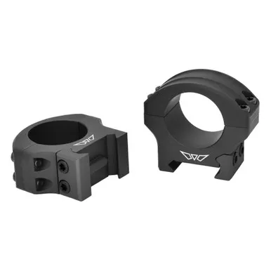 Warne HyperLite Rings | 1" Low | Matte Finish | Black | 8500M