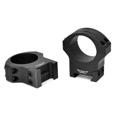 Warne HyperLite Rings | 30mm High | Matte Finish | Black | 8515M