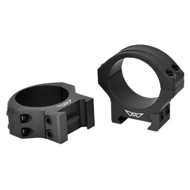 Warne HyperLite Rings | 34mm Low | Matte Finish | Black | 8520M