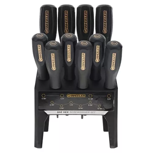 Wheeler 10 Piece SAE Hex Bench
