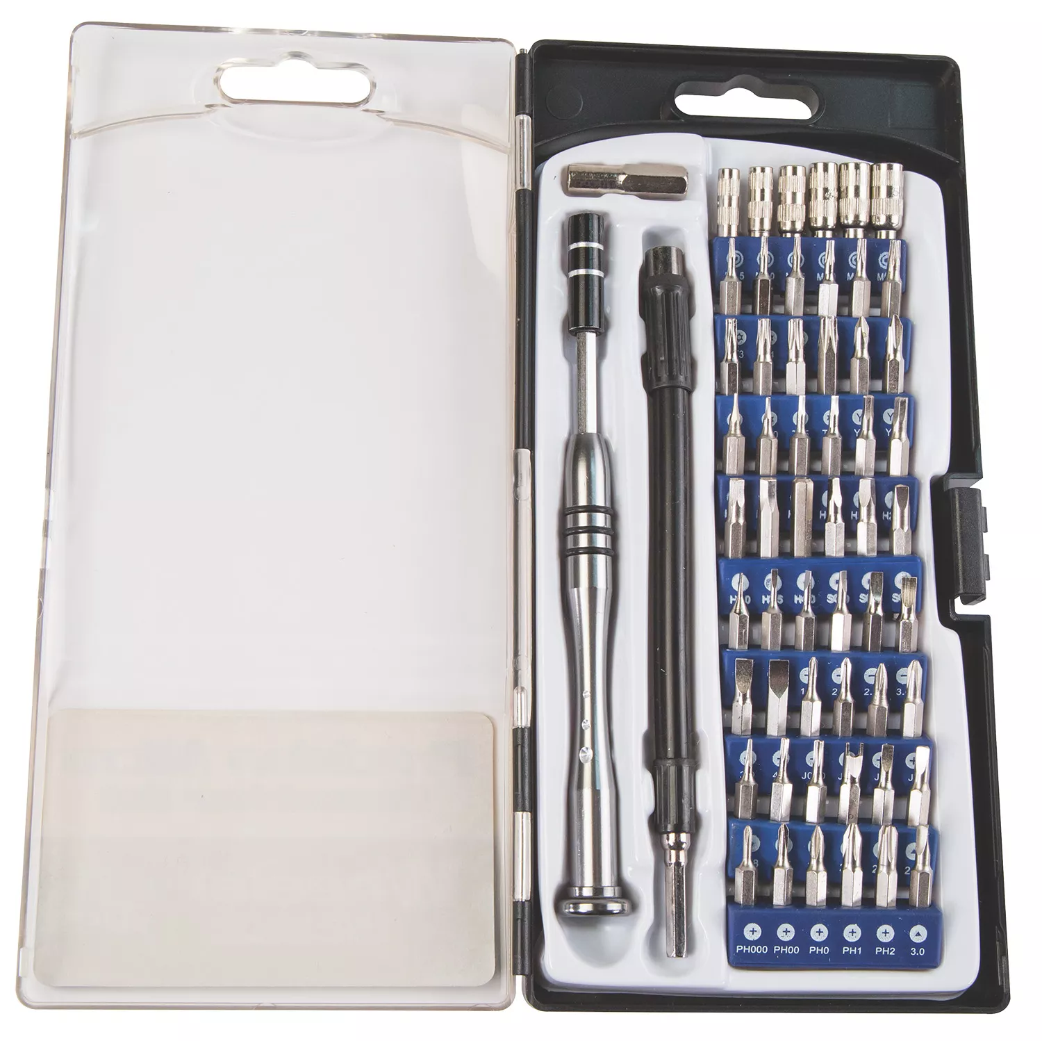 Wheeler 564018 Precision Micro Screwdriver Set Chrome Plated Steel Extendable Handle 58 Pieces
