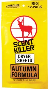 Wildlife Research 580 Scent Killer Dryer Sheets