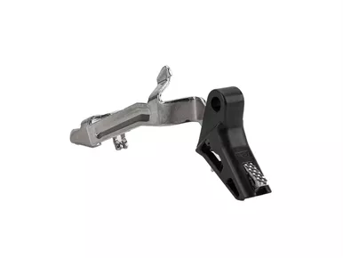 Zaffiri Precision Finger Blaster Trigger for Glock - Anodized Black Shoe, Stainless Steel Safety and Trigger Bar, For Glock Gen 1-4 9/40